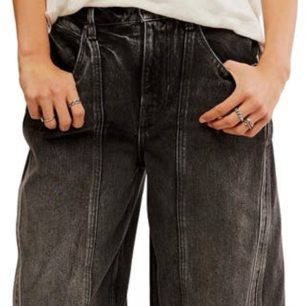 We The Free  Women’s Olsen Cuffed Barrel Jeans, Brand New